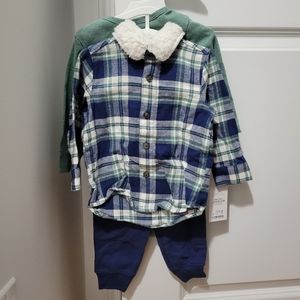 Set of 3 Blue and green set